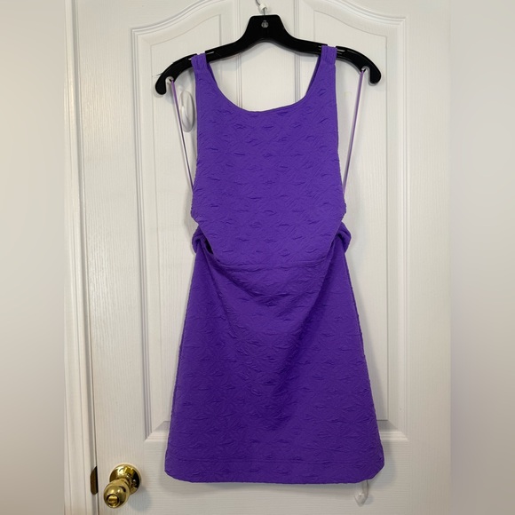 Free People Purple Textured Dress M - Picture 1 of 6